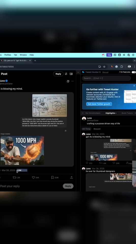 AI video cutting example with blurred background effect for TikTok content
